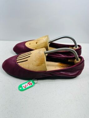 Tieks by Gavrieli Foldable Ballet Flats Cardinal Red Italian Leather Size 9M